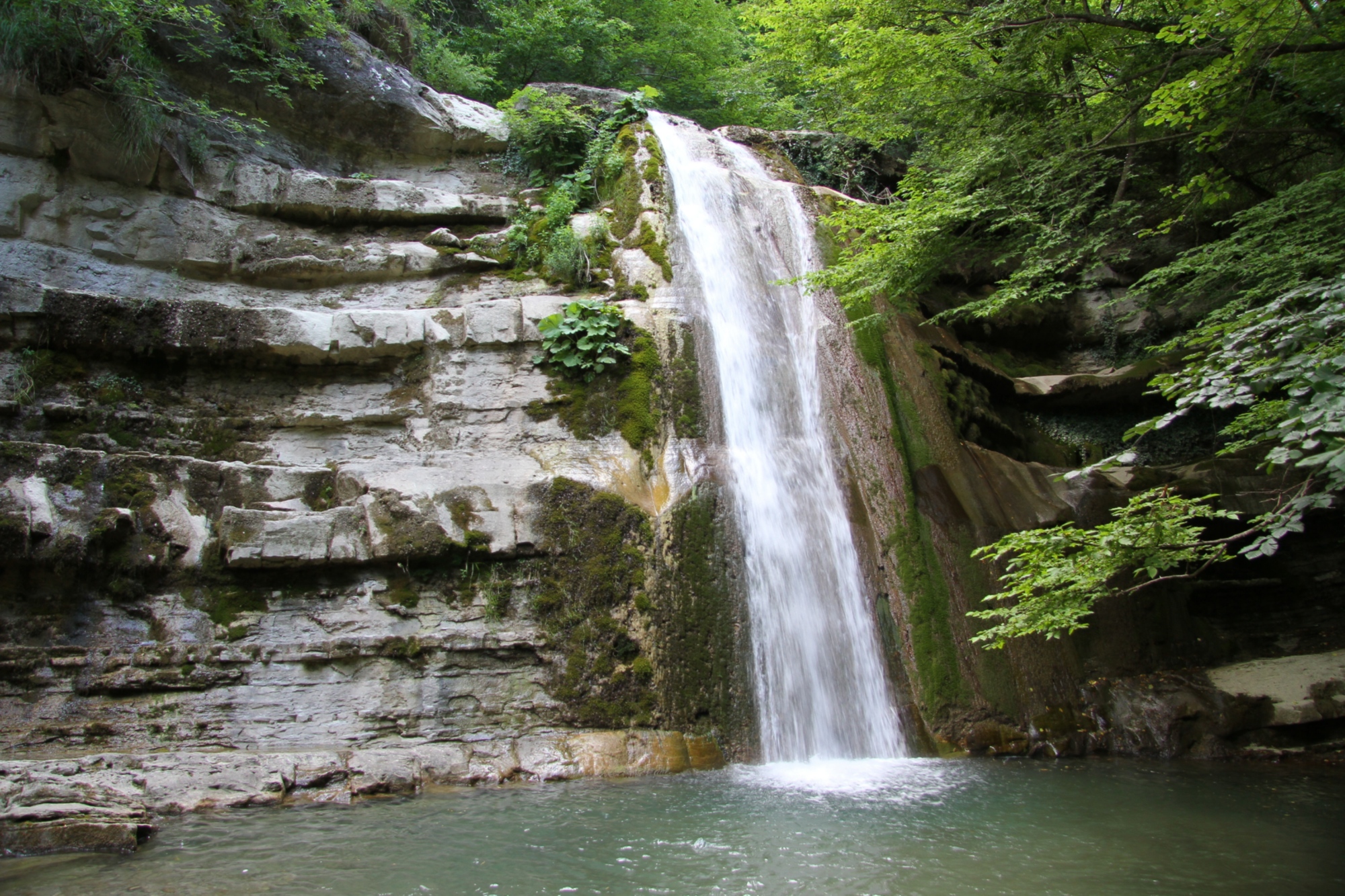 The Acquacheta waterfalls