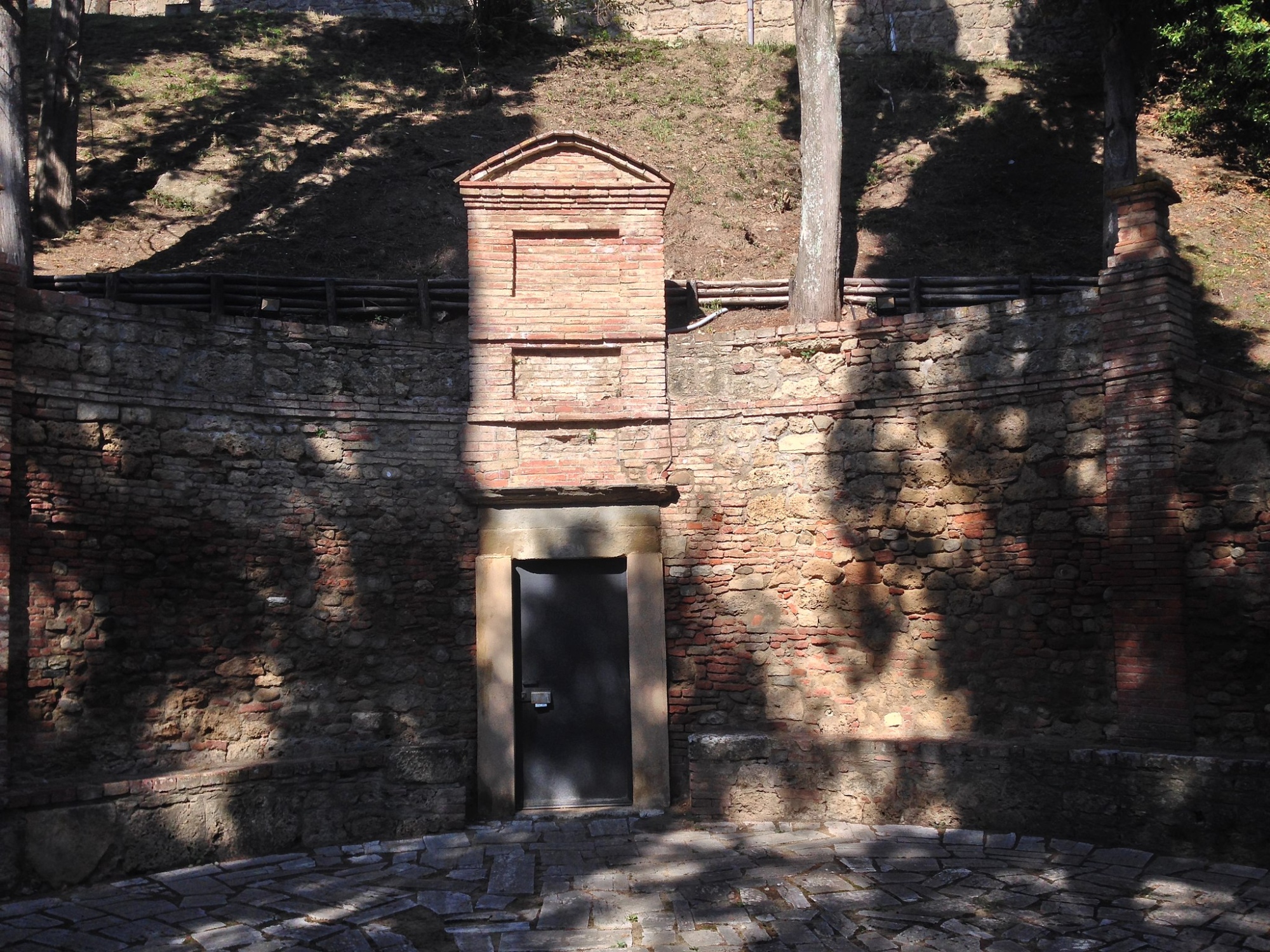 Entrance to the Catacomb of Santa Mustiola in Chiusi