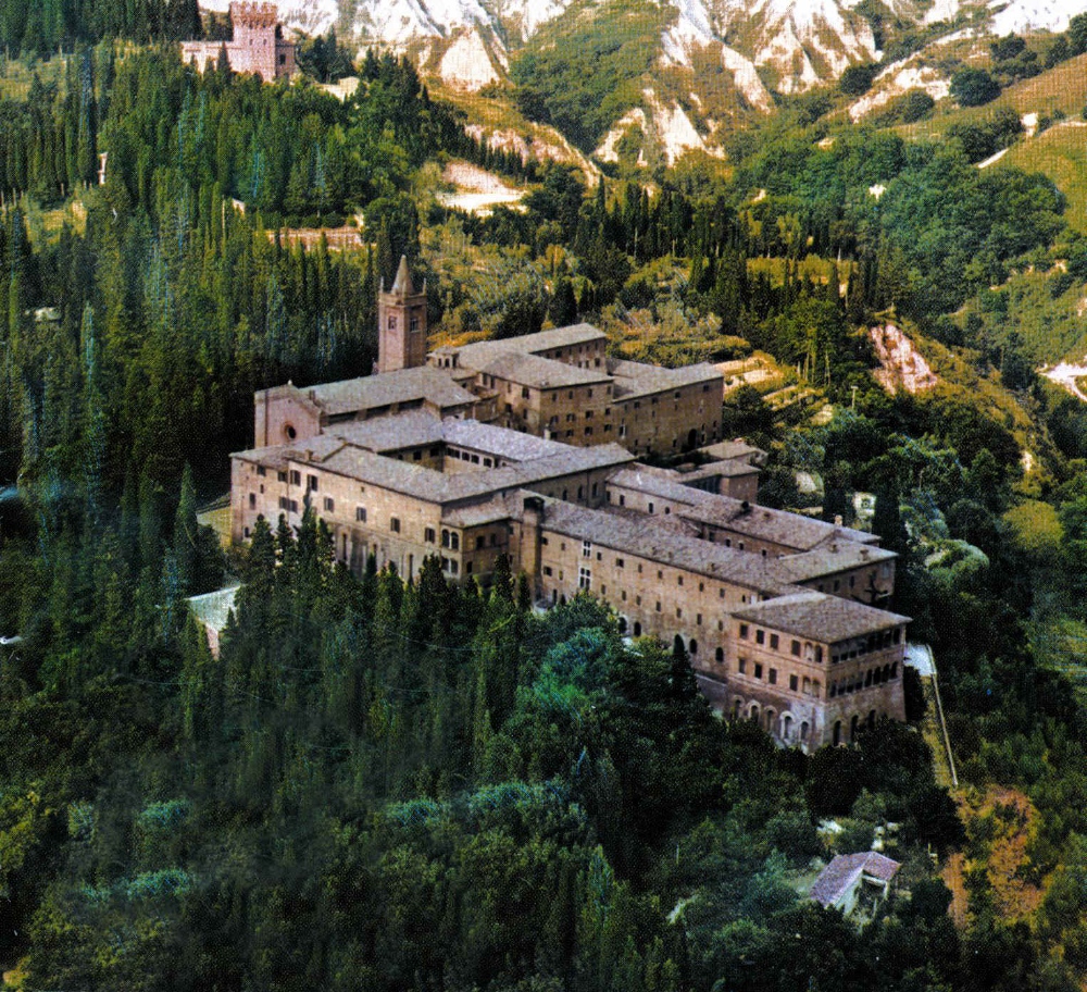 Aerial view of the monastery