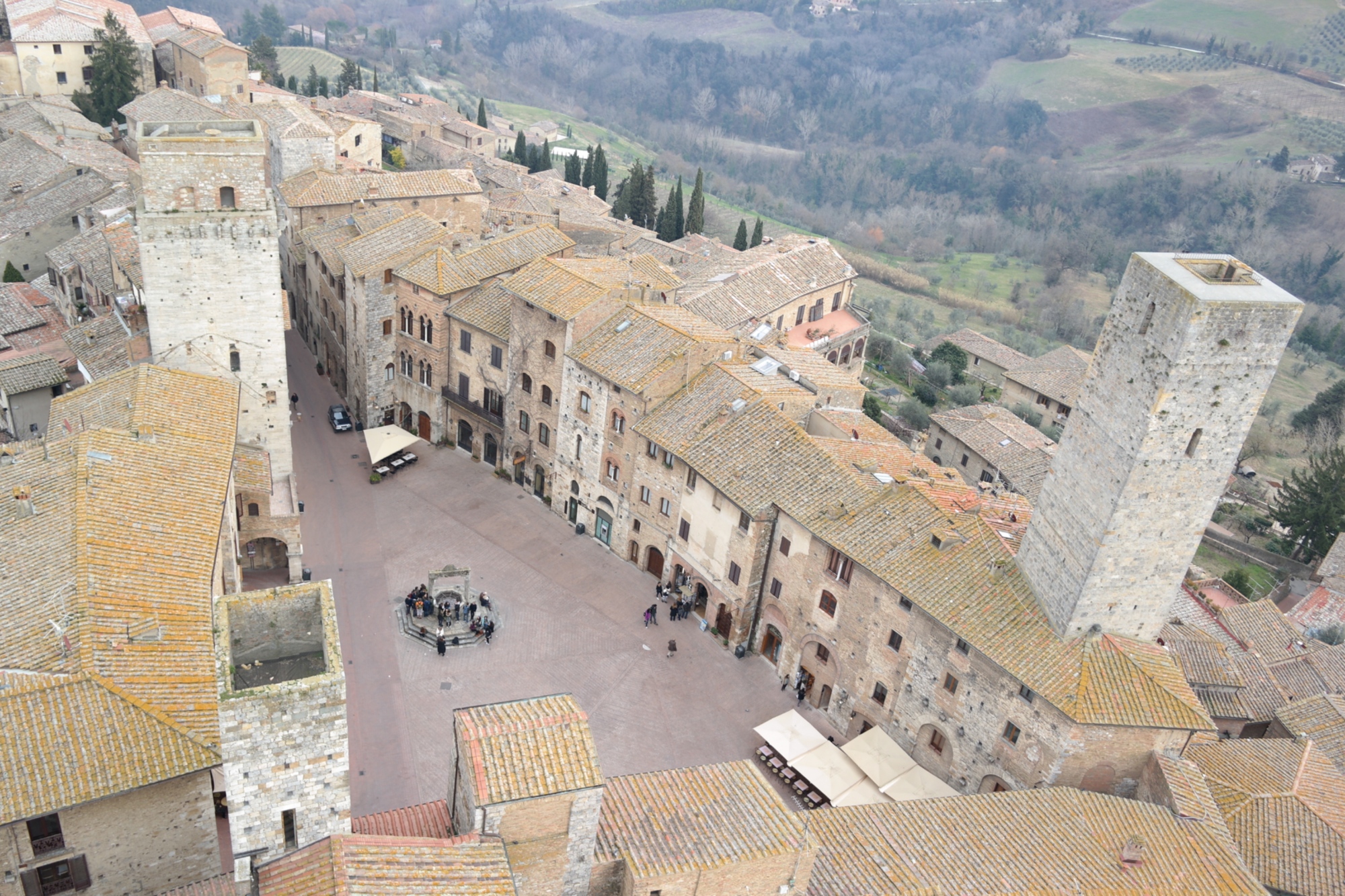 The view from Torre Grossa in San Gimignano