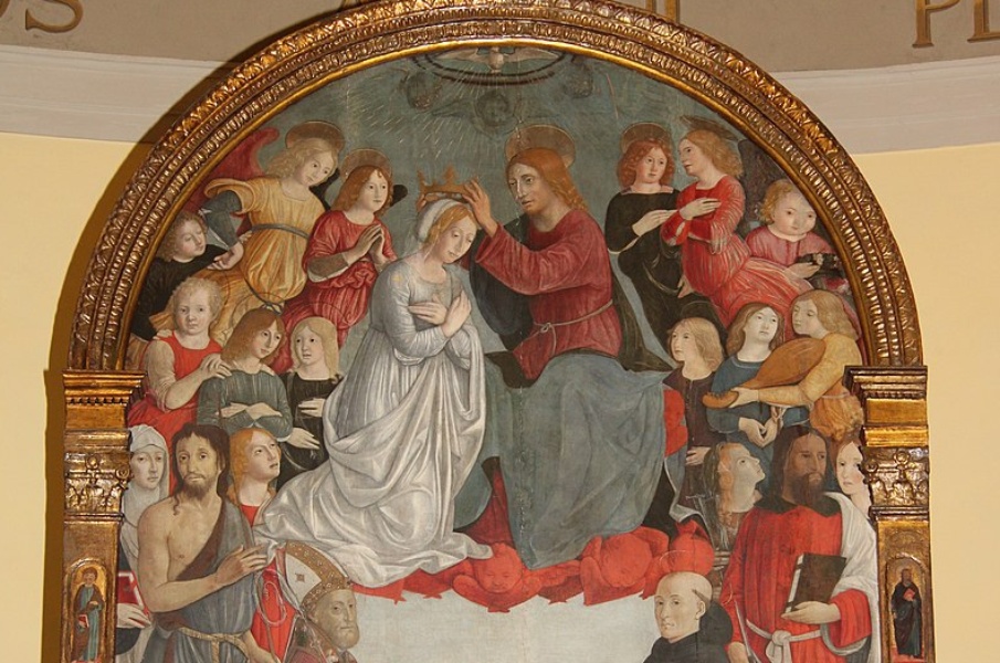 Coronation of the Virgin and Saints by Pietro di Francesco Orioli