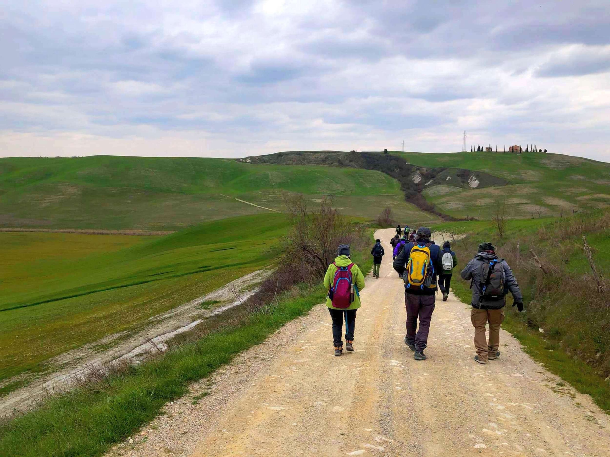 Casole d'Elsa and the valley of the Stellate stream