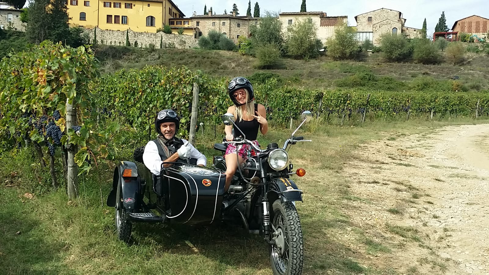 Chianti wine tour by motorcycle sidecar