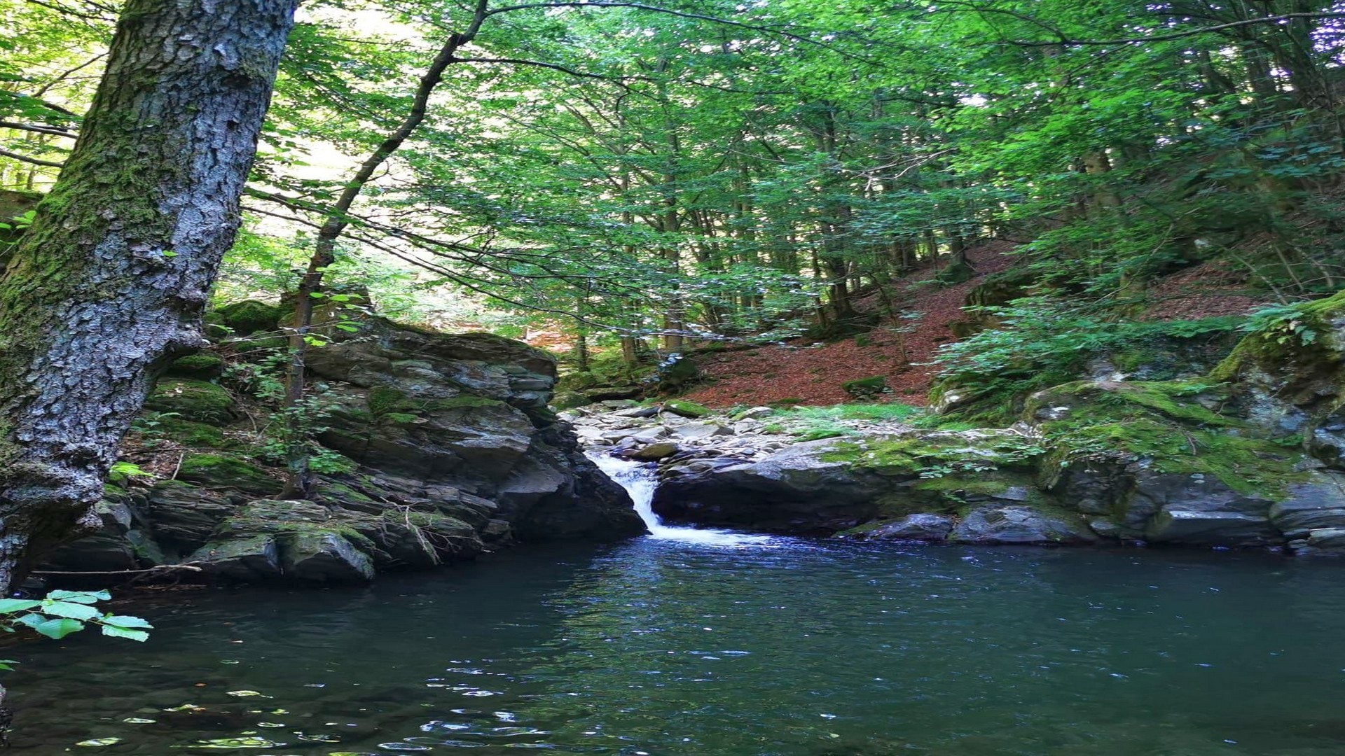 Trekking to discover the Lake of Accesa and the waterfall on the Bruna river