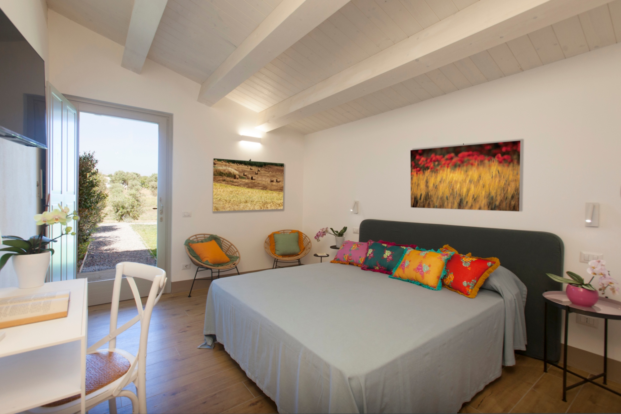 Oliveta farmhouse in Maremma bedroom