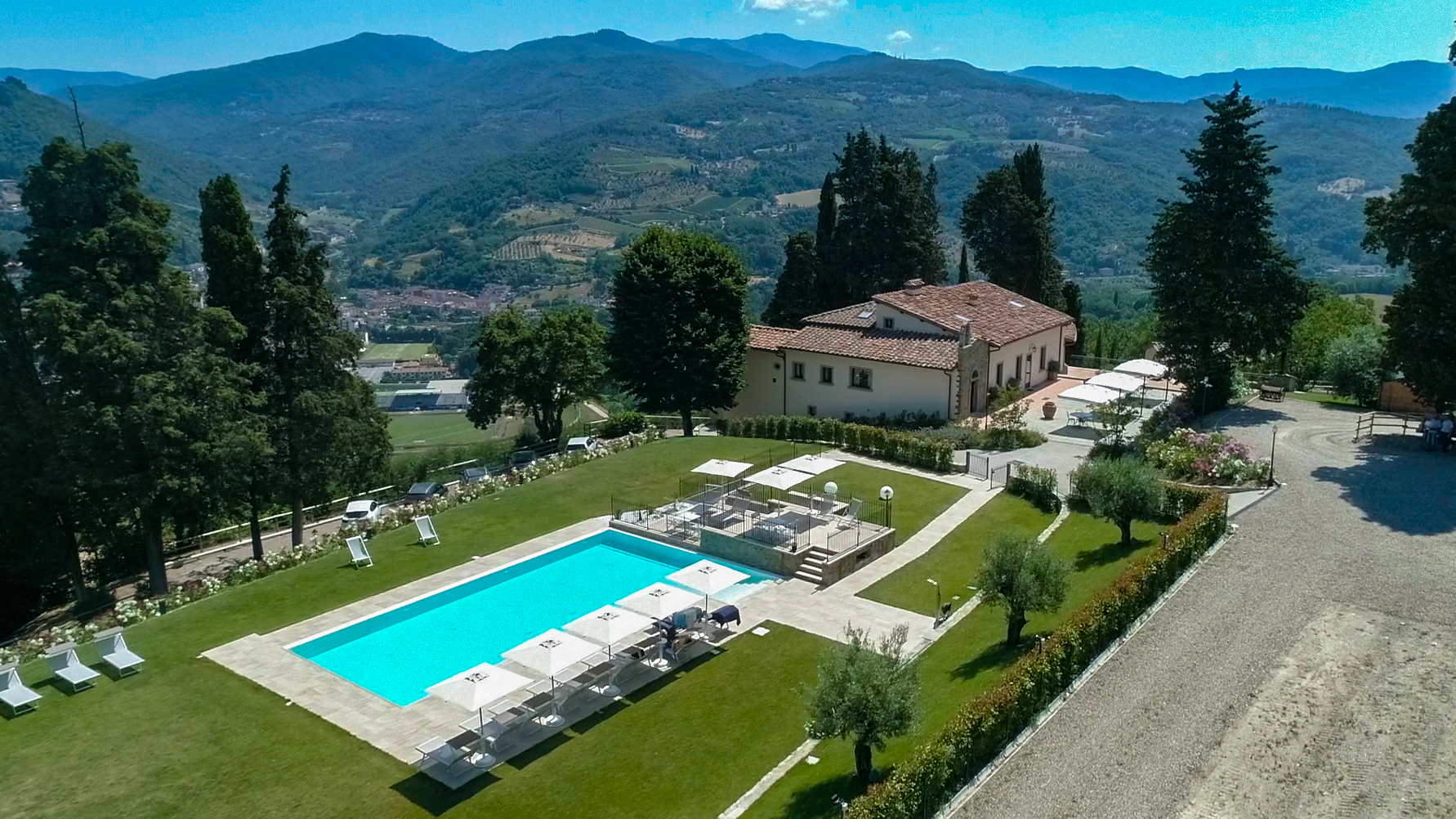 The Borgo di Villa Cellaia, nestled in the Mugello holidays in Tuscany with swimming pool