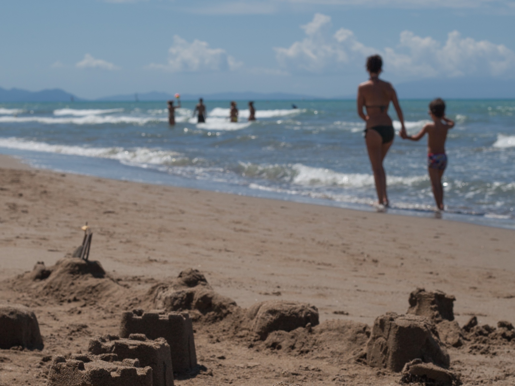 Beach with children