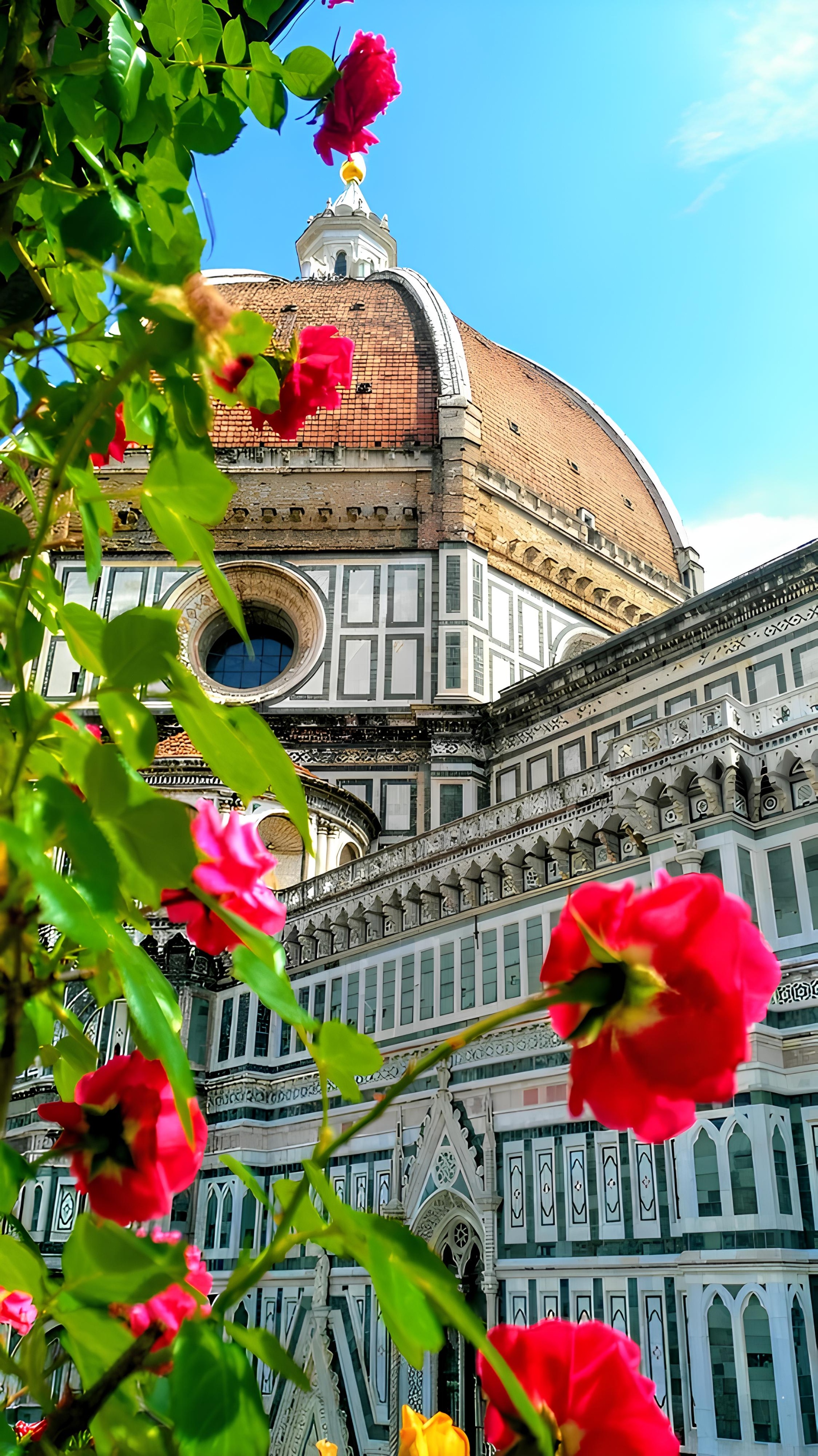 Dome with flowers