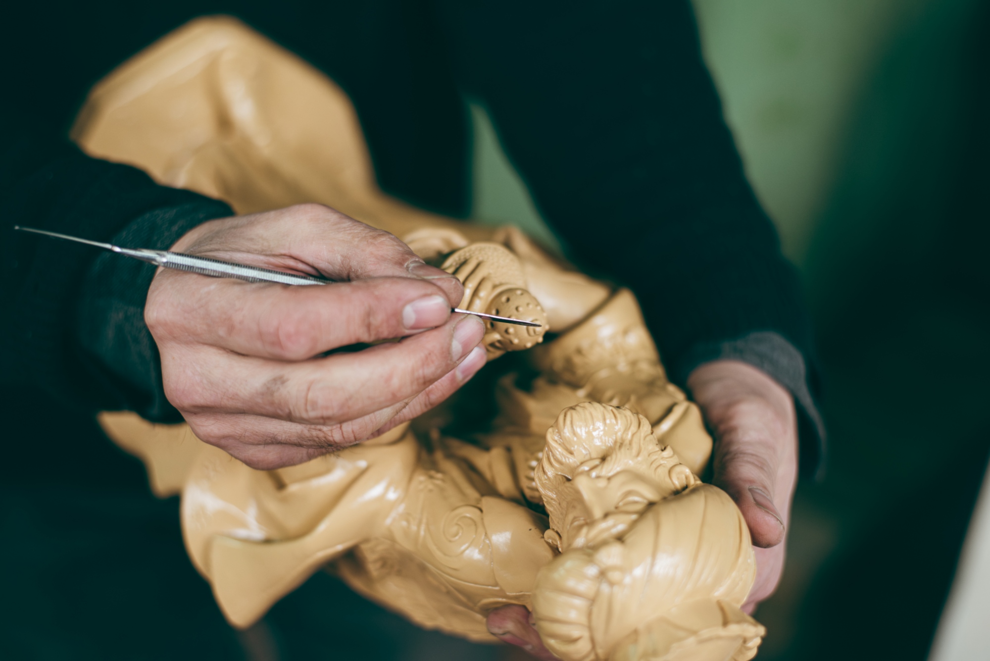 Fabrication des figurines de la crèche