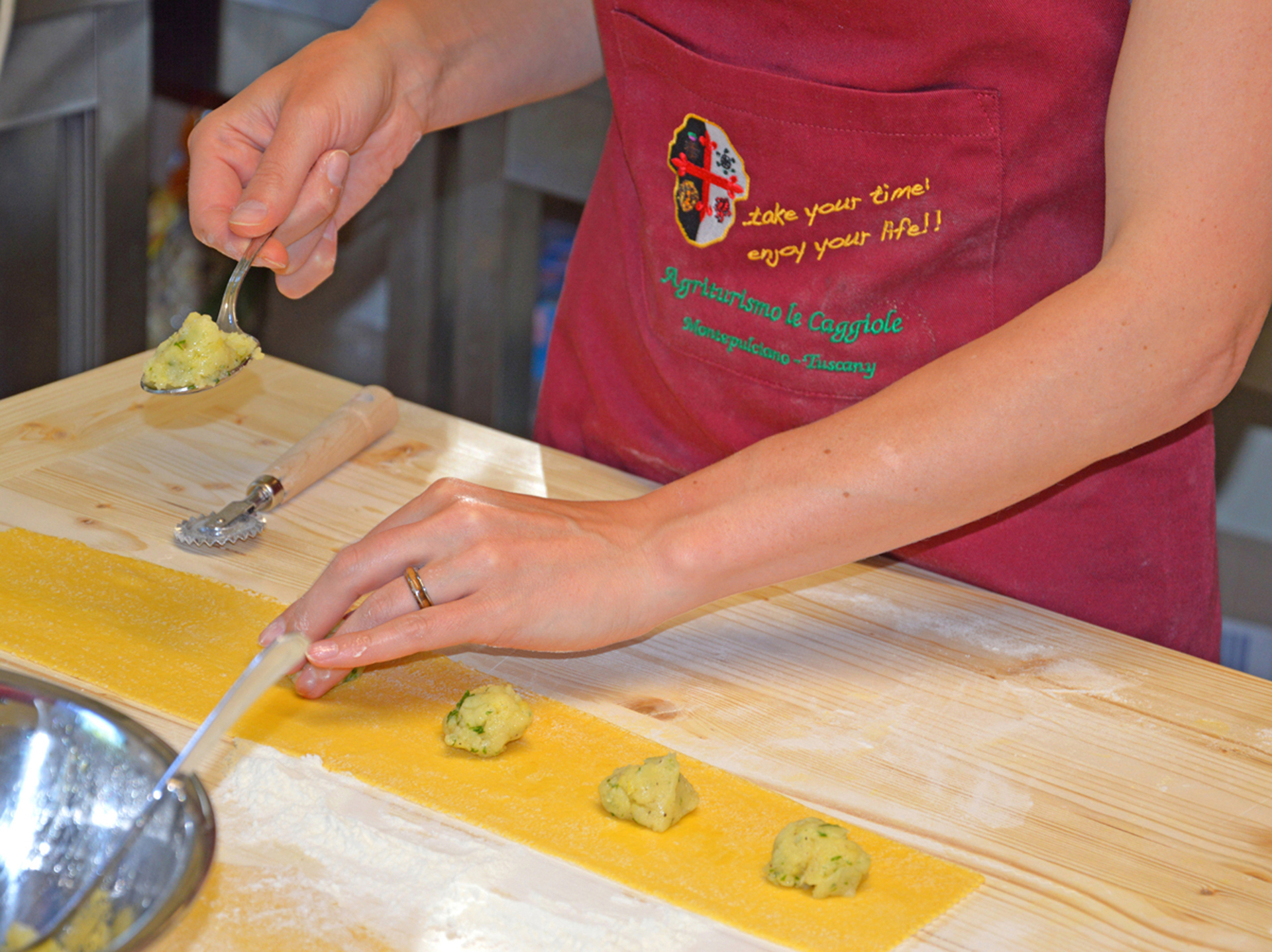 Traditional 5 course menù cooking class in Montepulciano