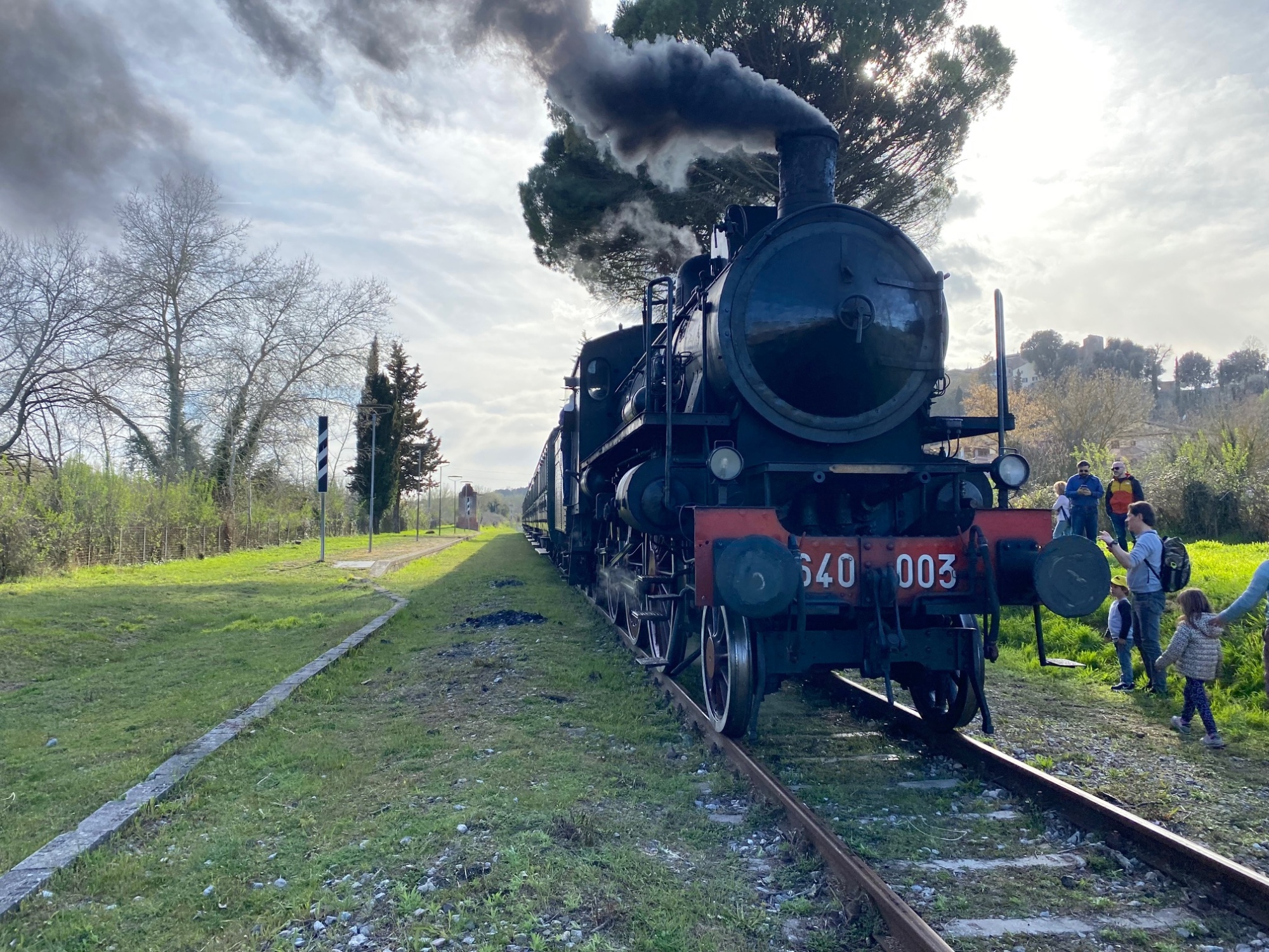 Treno a vapore da Siena a Buonconvento per Pasquetta