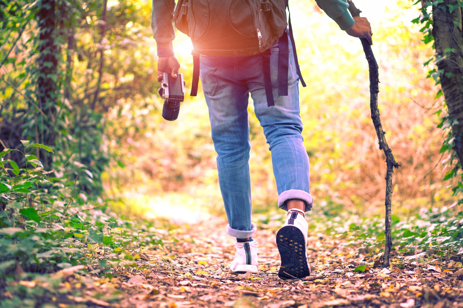 Walking through nature