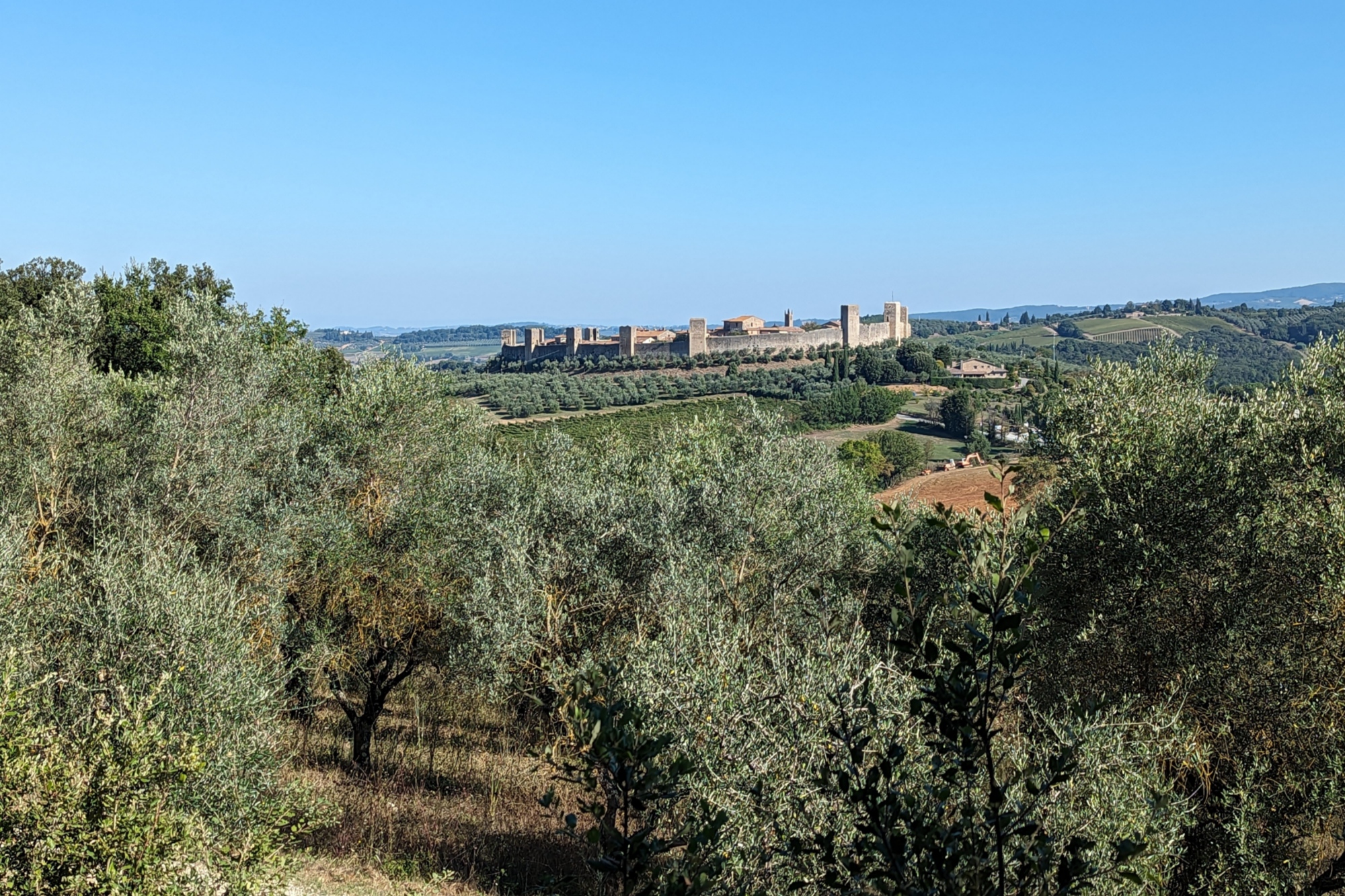 Vista sul Castello di Monteriggioni