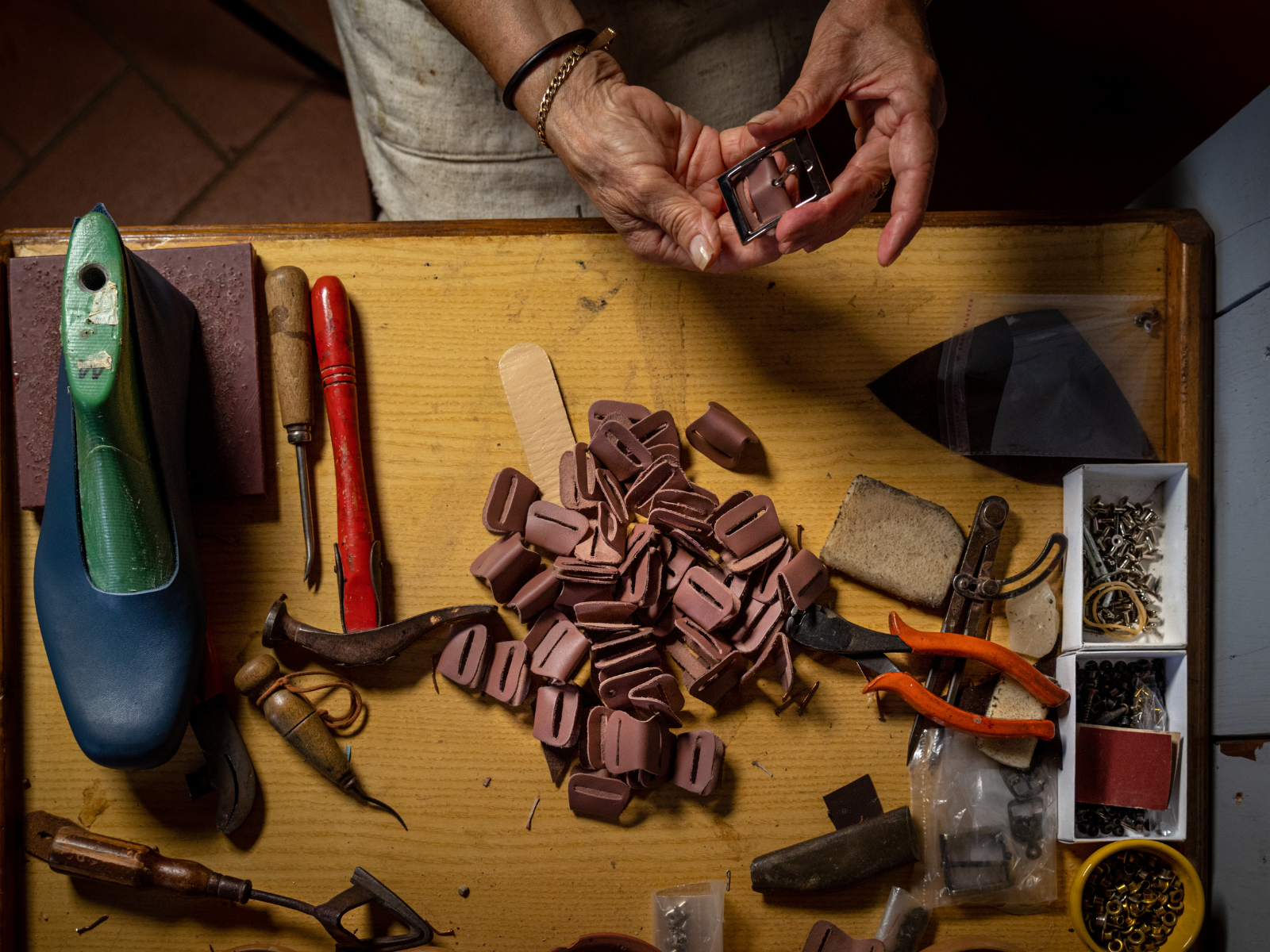 Lavorazione del cuoio