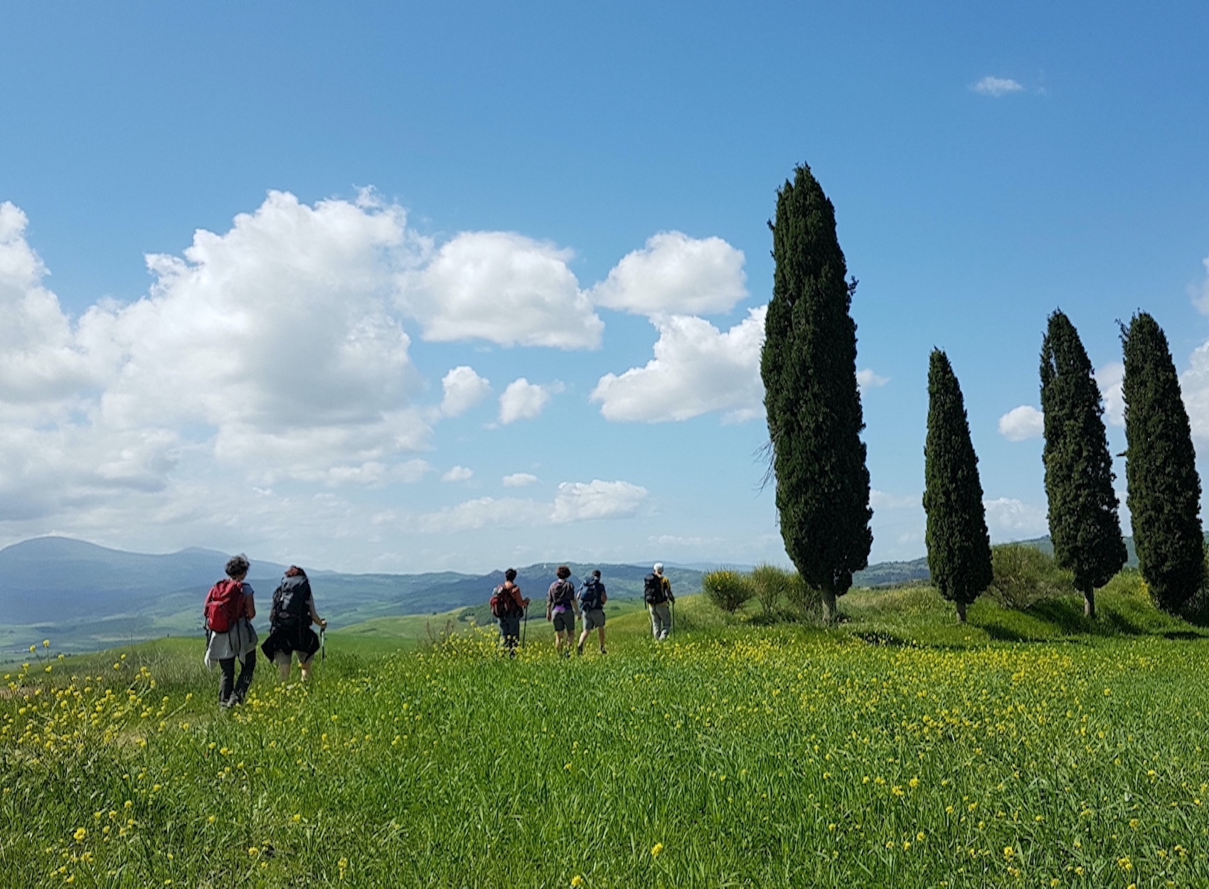 Quattro giorni di trekking in Val d'Orcia