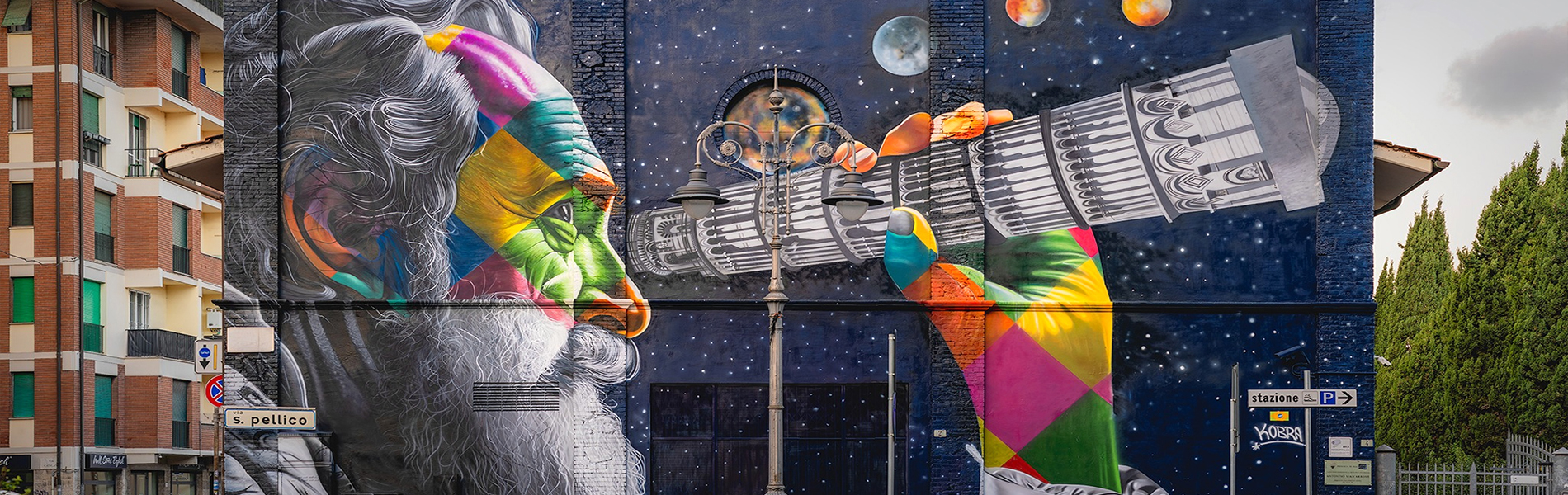 Galileo Galilei by Edoardo Kobra Galileo Galilei by Edoardo Kobra