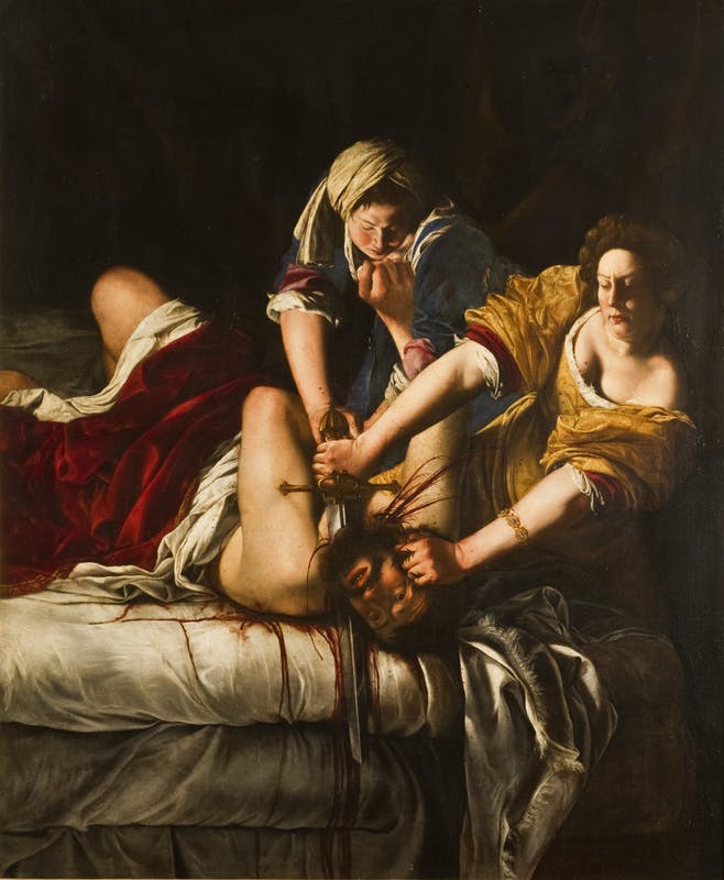 Judith que decapita a Holofernes de Artemisia Gentileschi