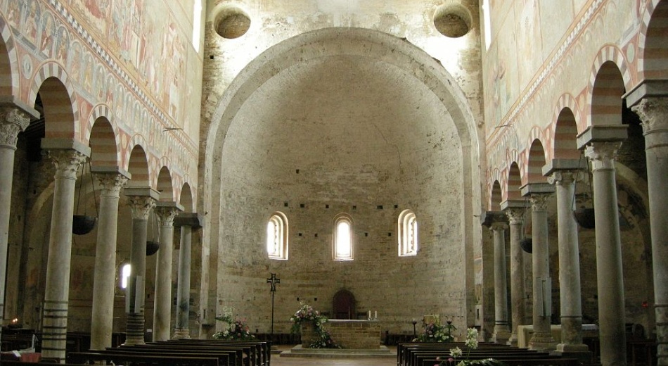 Interior of the basilica