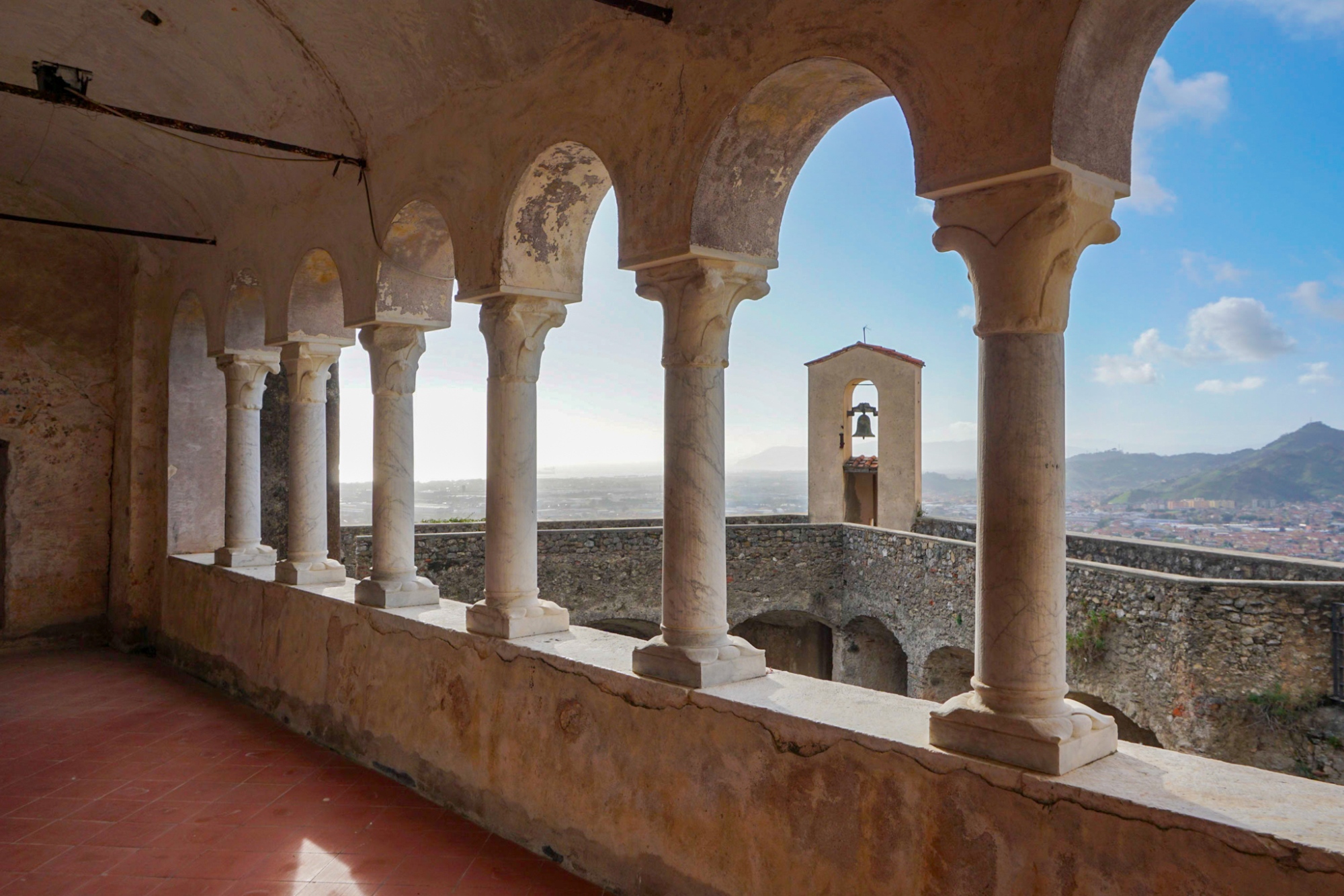 The historic fortification dominates the city from above