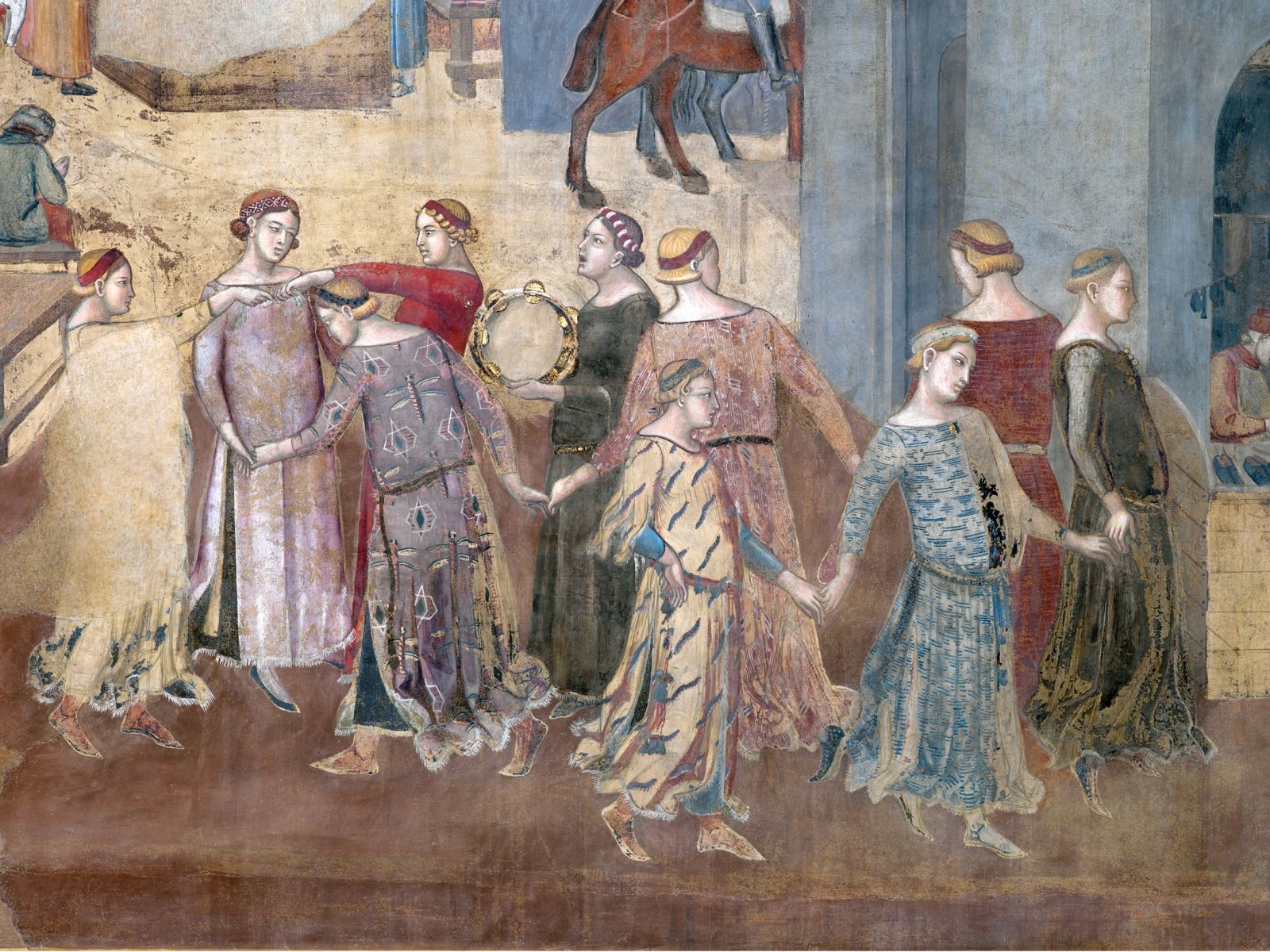 Un dettaglio del Buon Governo di Lorenzetti