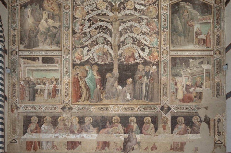 Tree of Life and Last Supper by Taddeo Gaddi