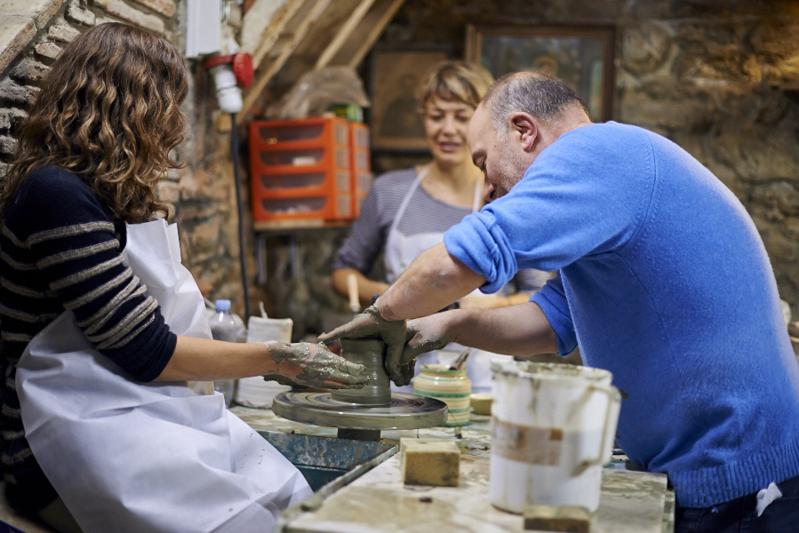 Pottery workshop in Cortona